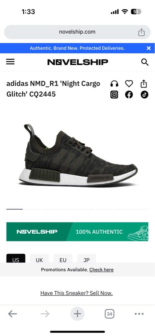Adidas nmd r1 night cargo Women s Fashion Footwear Sneakers on Carousell