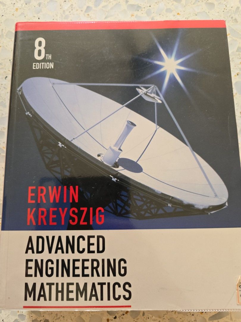 Advanced Engineering Mathematicd (Category: Textbooks) located in Singapore. Submitted by jon.pengsg (Listing ID 1317084533, Image 1). Description: Advanced Engineering Mathematics. 8th Edition author: Erwin Kreyszig.