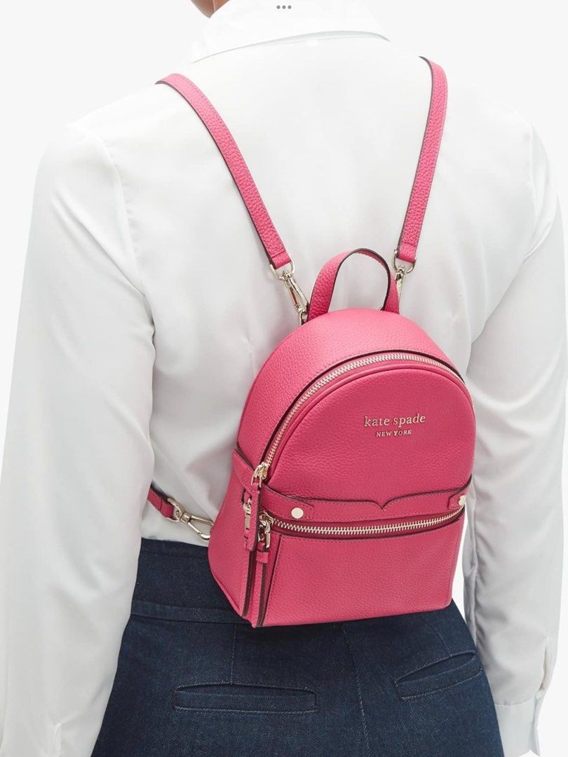 Hot pink kate spade backpack online