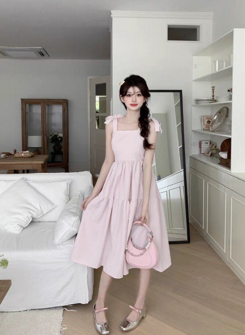 bnwt pink flowy dress Women s Fashion Dresses Sets Dresses on Carousell