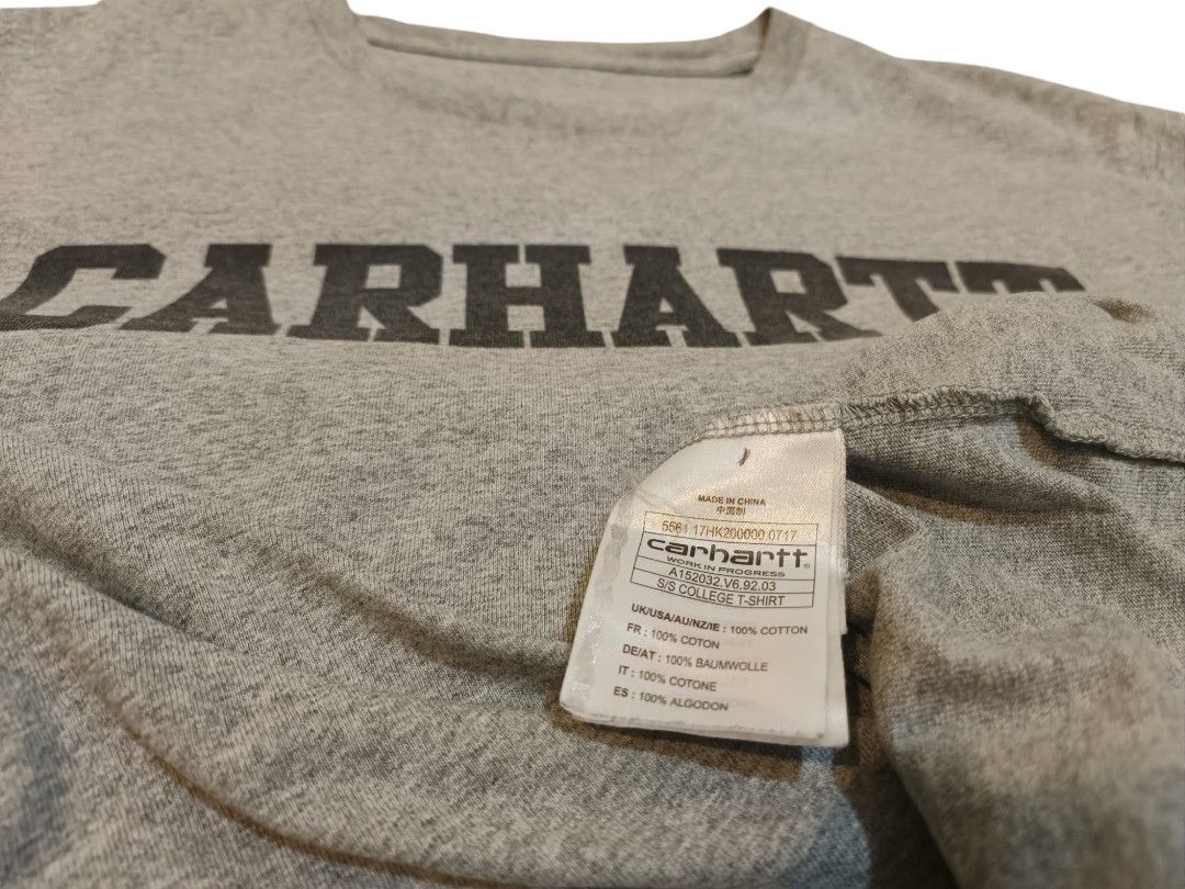 Carhartt College T Shirt Men s Fashion Activewear on Carousell