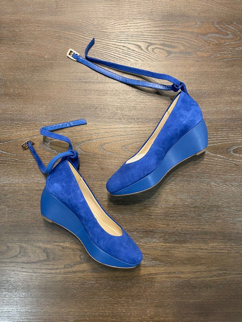 CLARKS Blue heels