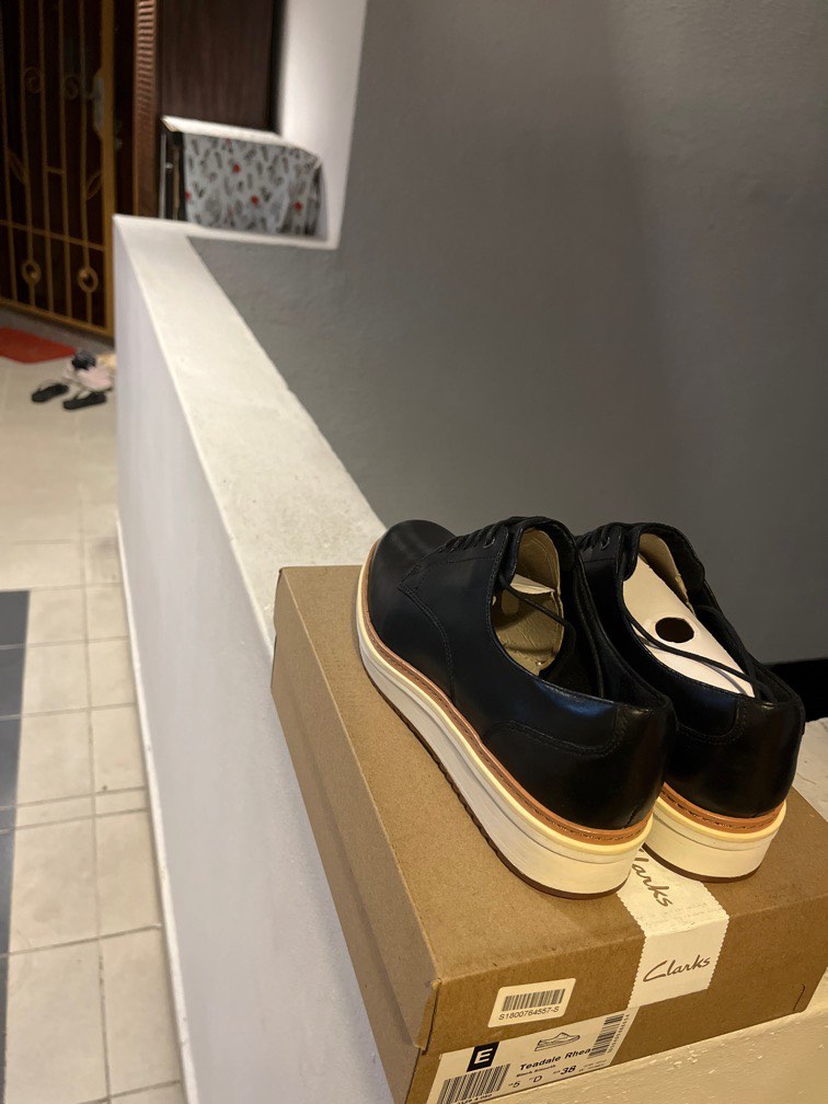 Clarks teadale rhea black discount