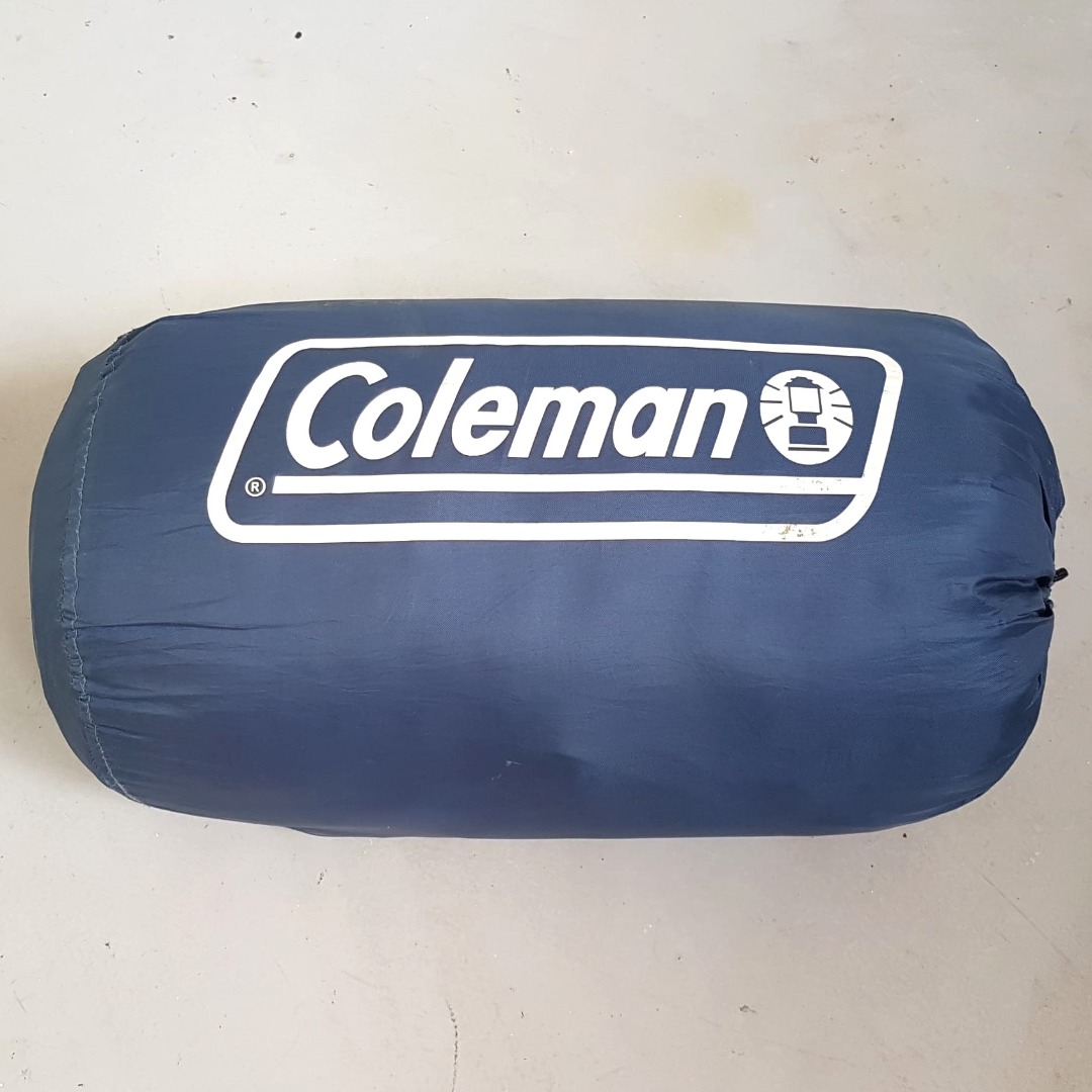 Deluxe Coleman Sleeping Bag Breeze with Hood Model Waterproof all Weather Comfortable Sleep Quilt like Camping Road trip Hiking Active Lifestyle Outdoor Envelope Type High Quality Leisure Compact Desi...