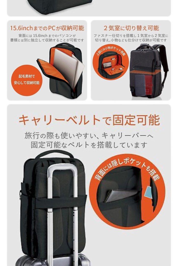 ELECOM Offtoco 3way bag Backpack 15,6 Laptop black Bm-of02bk