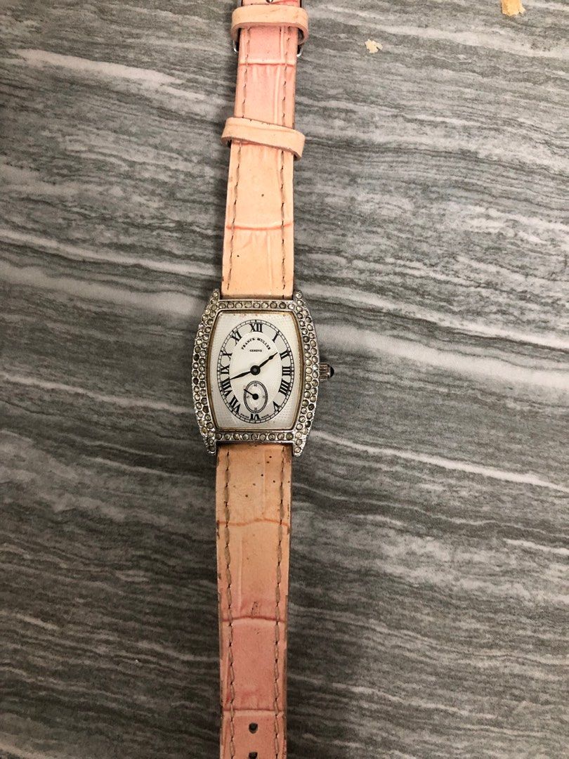 Frank muller (Category: Women's Watches) located in Angeles City. Submitted by phynes (Listing ID 1317176509, Image 1). Description: Issue 2 stone missing In good condition Short bracelet kasi small wrist ako .