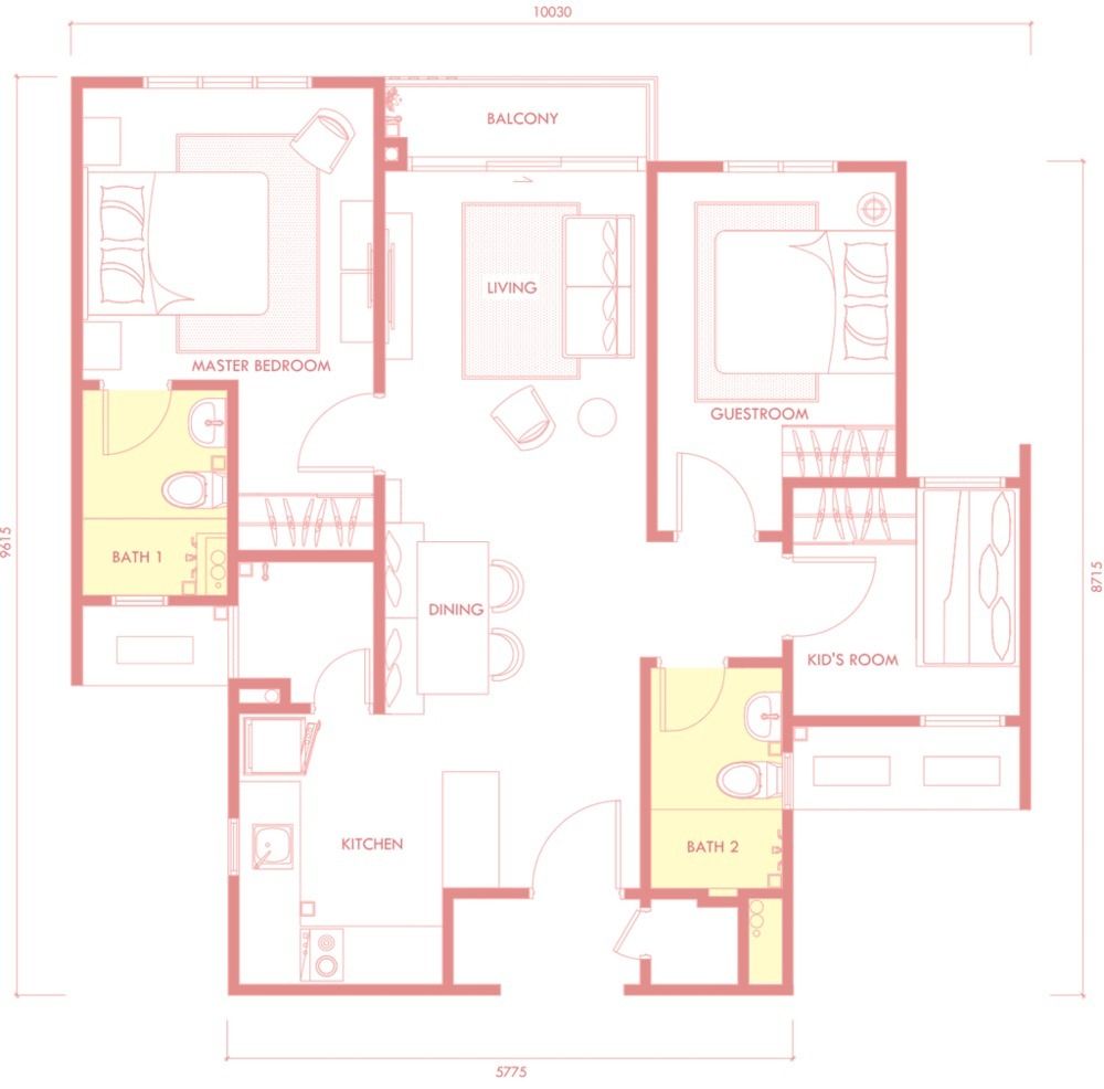 💥Fully Furnish💥 SkyAwani 3 Sky Awani 3 Residence Setapak For Rent