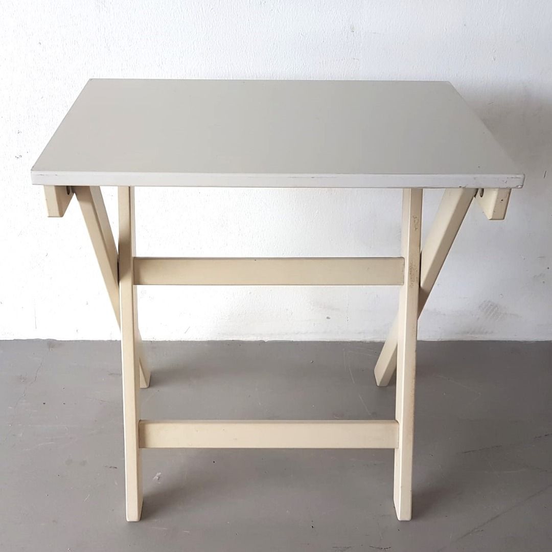 IKEA Foldable Table, Designer Furniture, MARYD Model, Off White