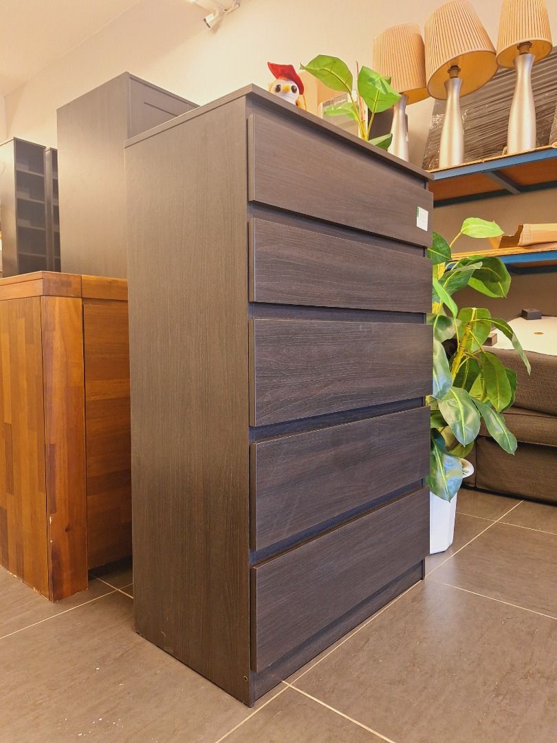 ikea kullen 5 drawer chest dresser black brown Overlay wooden panels for decorating ikea kullen dresser witn pattern
