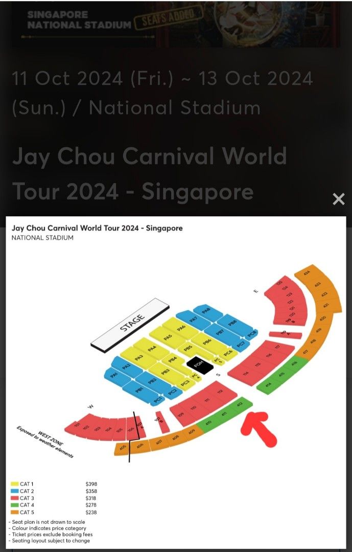 Jay Chou Carnival World Tour 2024 (Singapore), Tickets & Vouchers ...