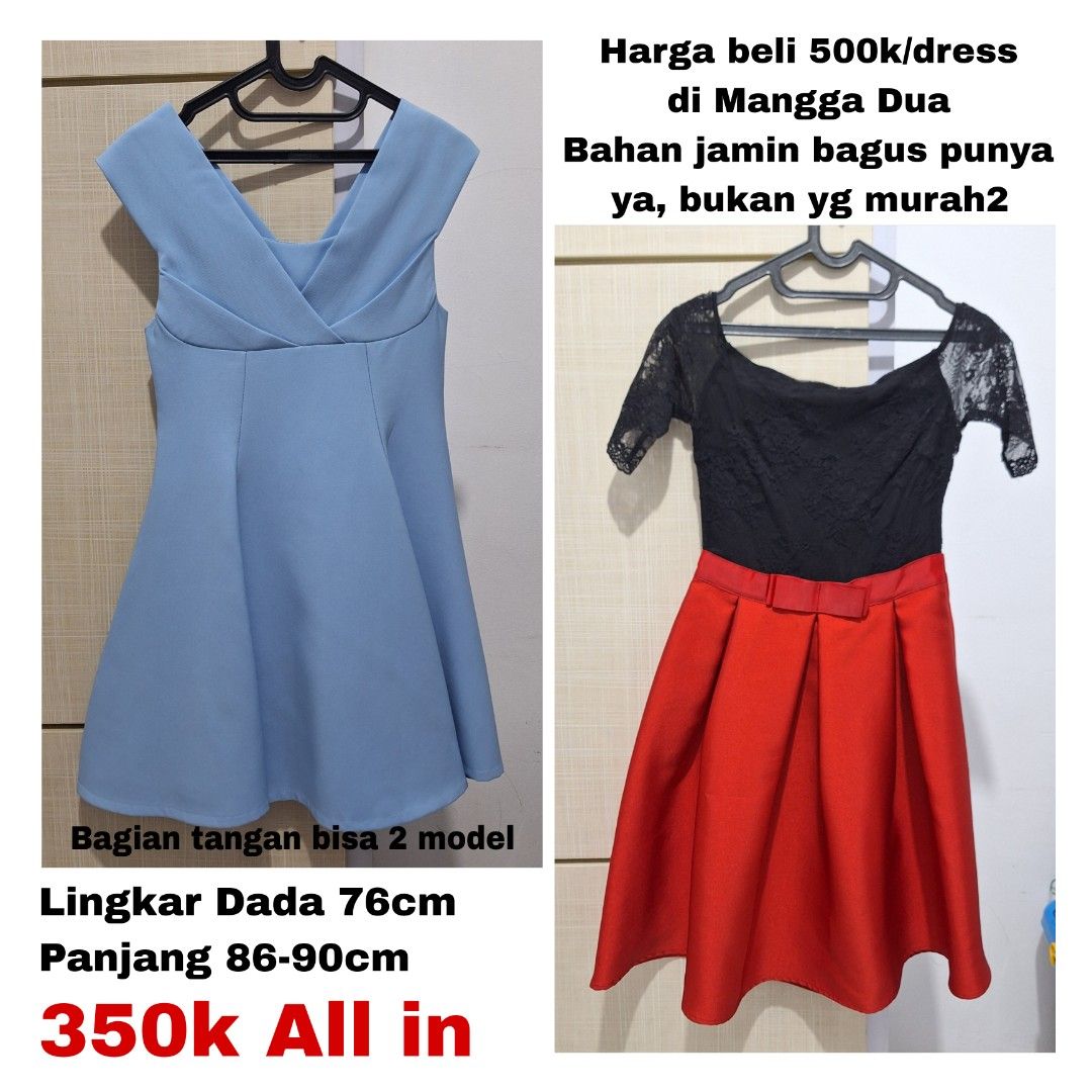 Jual All in Dress Pesta Bahan Mewah Luxury