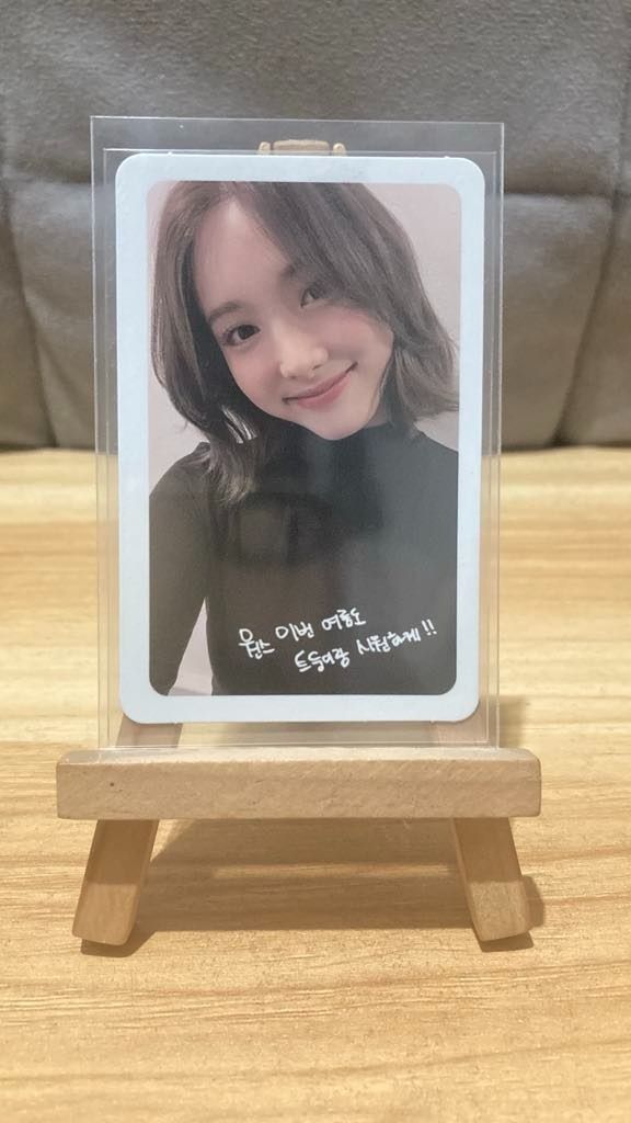 [KPOP] TWICE NAYEON PHOTOCARD 01 (Category: K-Wave Merchandise) located in Mandaluyong City. Submitted by awanen (Listing ID 1317096004, Image 1). Description: KPOP Quitting Sale [KPOP] TWICE NAYEON PHOTOCARD 01 ✔️ 1 Photocard - PHP 300.00 ✔️ MOP = PAYO thru Gcash or Upon Meet Up ✔️ MOD = Lalamove (if SDD) or others ❌ Shipping Fee = Buyers Expense ❌ No Orange App Check Out Packaging OPP plastic Sandwiched in between Cardboard + Bubble Wrap Prefer