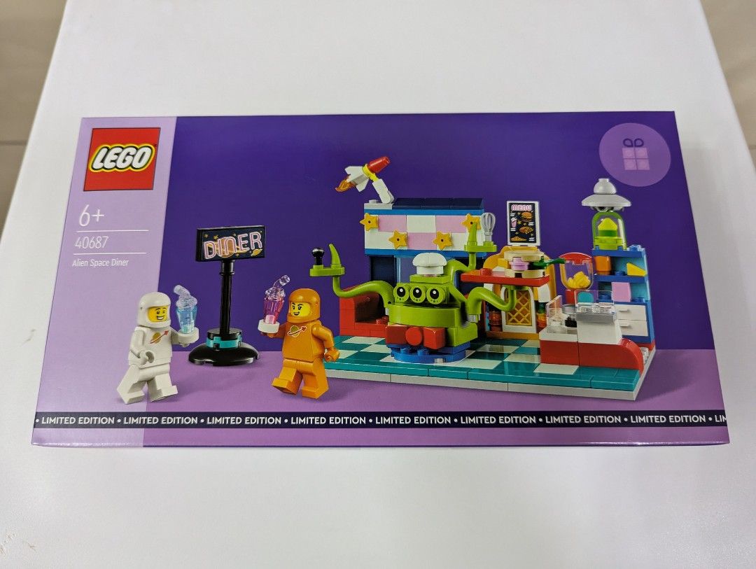 Lego GWP 40687 Alien Space Diner (Category: Lego & Building Sets) located in Quezon City. Submitted by nelwynang (Listing ID 1317043164, Image 1). Description: Brand new and sealed Pick up point @ Brgy UP Village, QC Sf to be shouldered by buyer (Grab/Lalamove) Mop thru BPI.