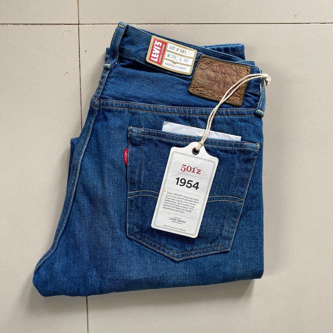 BNWT Levis Vintage Clothing LVC 1954 size 32 32 Selvedge Interstellar Overdrive not fullcount warehouse denime sugarcane iron heart visvim Fesyen Pria Pakaian Bawahan di Carousell
