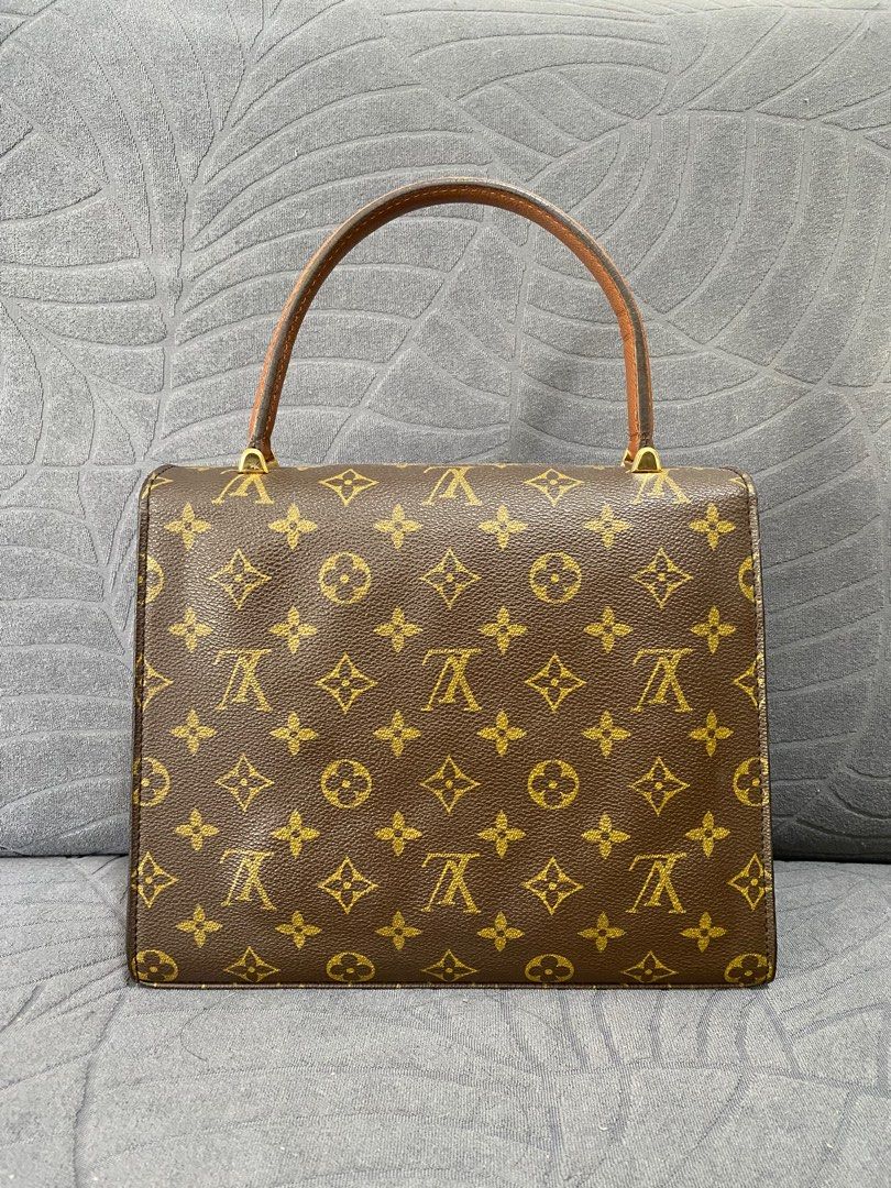 💯LV malesherbes Kelly classic monogram top handle bag vintage