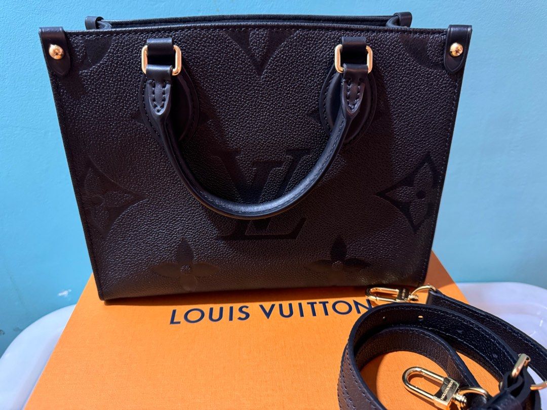 LV on the go PM (Category: Luxury Bags & Wallets) located in Quezon City. Submitted by rachellec (Listing ID 1317173738, Image 1). Description: With box & dustbag.