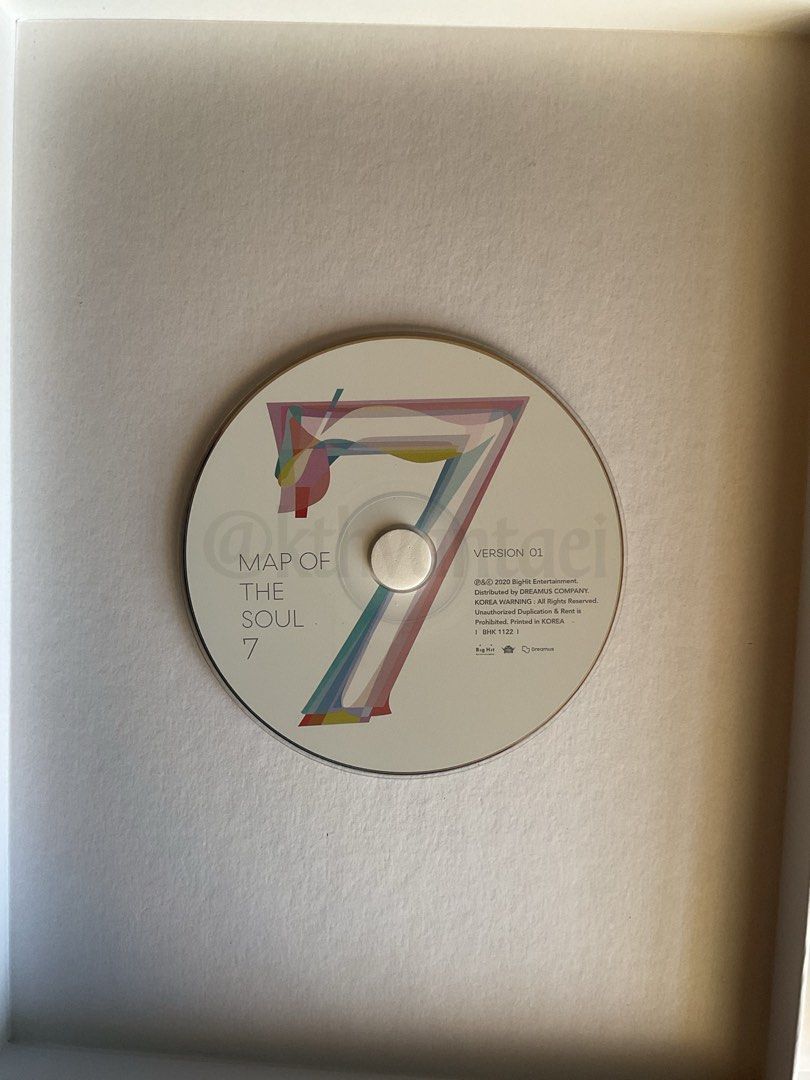 Map of the Soul:7 (Version 1) (Category: CDs & DVDs) located in Manila. Submitted by alexis_a (Listing ID 1317171400, Image 2). Description: BTS Map of the Soul:7 Ver.1 - [Unsealed] RFS: decluttering and not a collector. i have 2 other versions of this album Came from the US, given by my cousin. Inclusions: ✅ Photo book ✅ Lyric Book ✅ CD ✅ Mini book ✅ Postcard ❌ PC ✅ Sticker ✅ Coloring Paper ✅ Poster *compared prices with: - weverse: ₱822 - cna: 