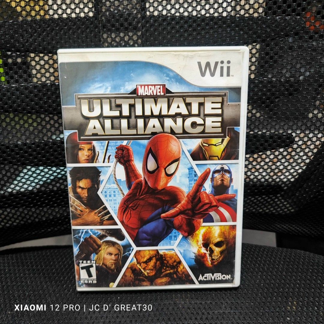 Marvel Ultimate Alliance Wii game us (Category: Nintendo) located in Quezon City. Submitted by shopme_gadget30 (Listing ID 1317159111, Image 1). Description: kindly read the details first for sale fixed price good condition tested and working with Case ,disc no manual Wii Game USA Region qc area meet up: sm north shipping fee must shoulder by the buyer via lalamove or grab payment: bdo/gcash happy gaming everyone.