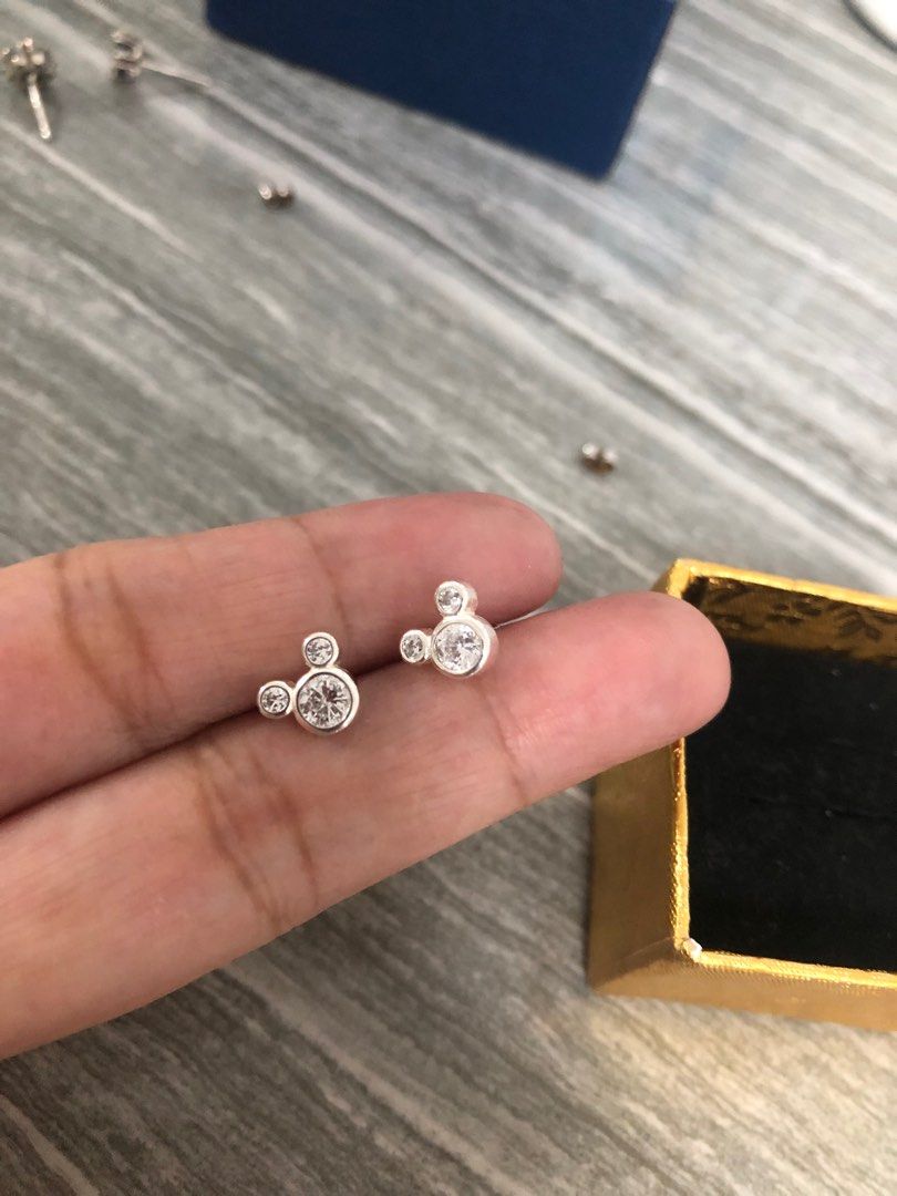Mickey earrings (Category: Earrings) located in Angeles City. Submitted by phynes (Listing ID 1317176653, Image 2). Description: S925 Preloved Like new Stud .