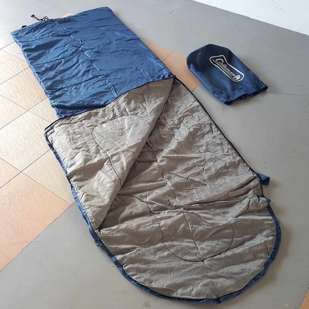 Original Coleman Sleeping Bag Breeze with Hood Model Comfortable Sleep Quilt like Camping Road trip Hiking Waterproof Active Lifestyle