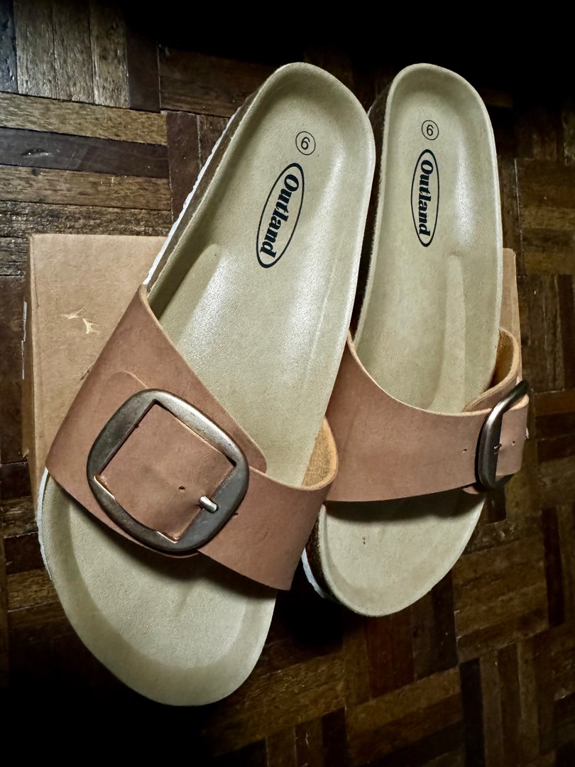 Outland Slip On Sandals Women s Fashion Footwear Sandals on Carousell