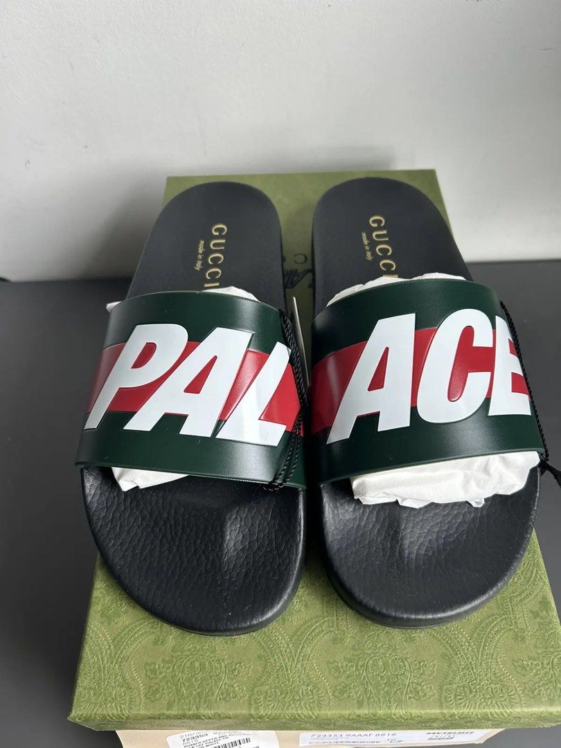 Palace X Gucci Slide, Men's Fashion, Footwear, Flipflops and