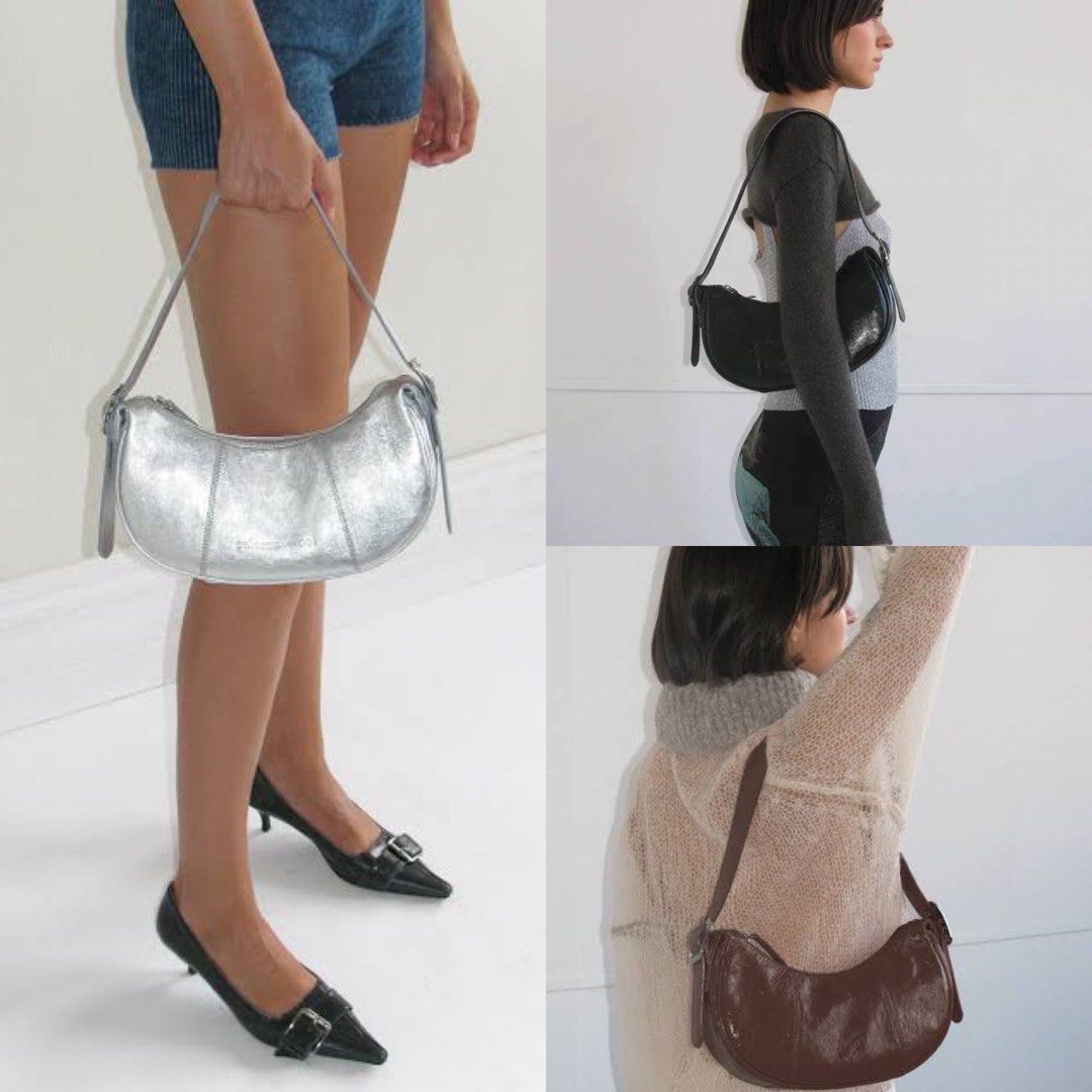 Paloma Wool ✰ No 774 Bean Leather Baguette Shoulder Bag Purse in Silver Brown Black (Category: Luxury Bags & Wallets) located in Manila. Submitted by stylestealer.phbackup (Listing ID 1317142345, Image 1). Description: ✿ Brand New, Authentic ✿ RTP: $230 ✿ Comes in Silver, Brown, Black ✿ ETA: 10-14 Days ✿ Message me for clarifications or questions!.
