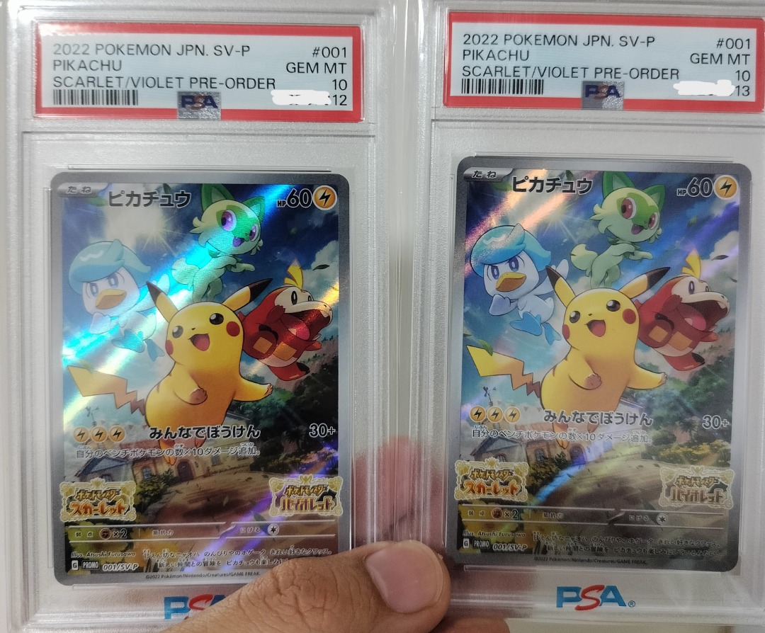 Pokemon S&V Pikachu Promo Sequential PSA10, Hobbies & Toys, Toys ...