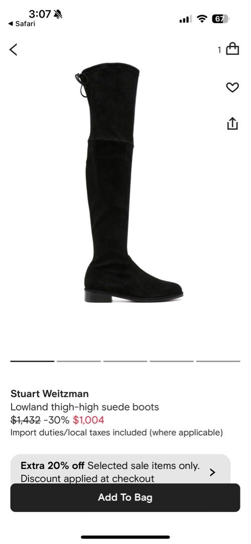 Stuart Weitzman Lowland over the knee boots Women s Fashion Footwear Boots on Carousell
