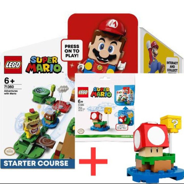 SUPER BUNDLE LEGO Super Mario Adventures With Mario 71360 super mushroom surprise 30385 Hobbies Toys Toys Games on Carousell