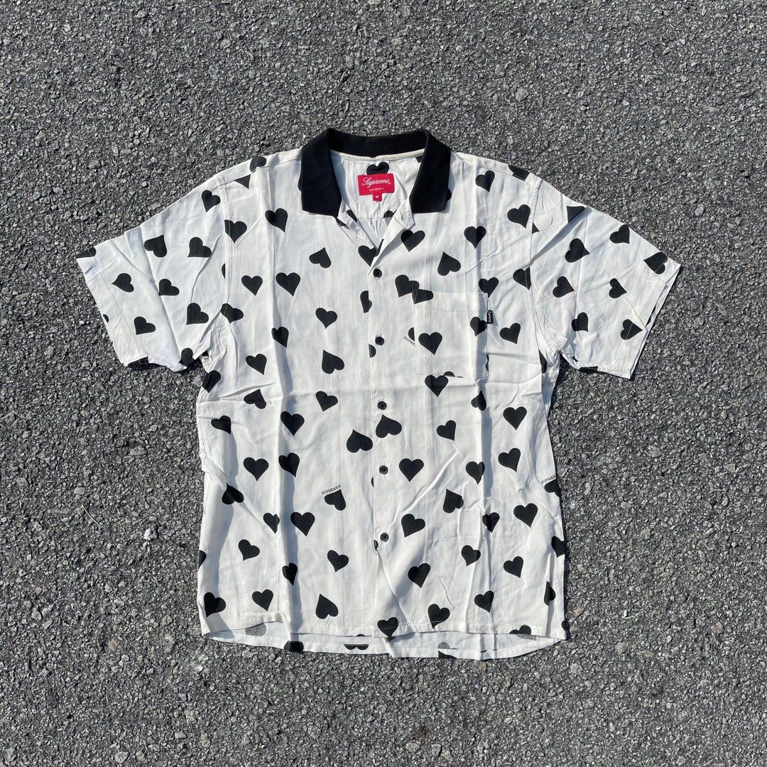 Supreme hearts rayon shirt outlet