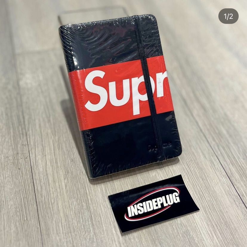 Supreme Moleskine Notebookノートブック 黒赤セット