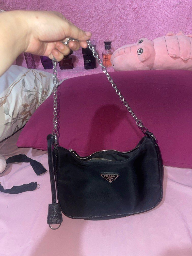 SALE tas prada milano nylon black