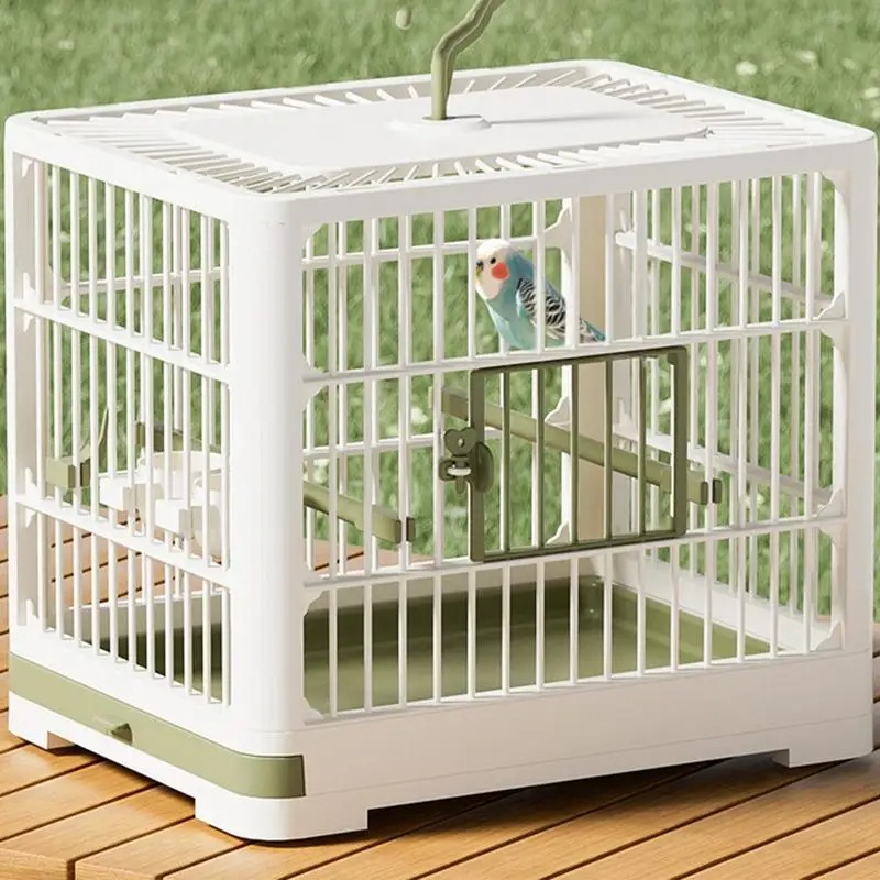 Travel Bird Cage Bird Travel Carrier Ornamental Birdcages Features Standing Pole Detachable Tray Hook Handle For Parakeets Carousell