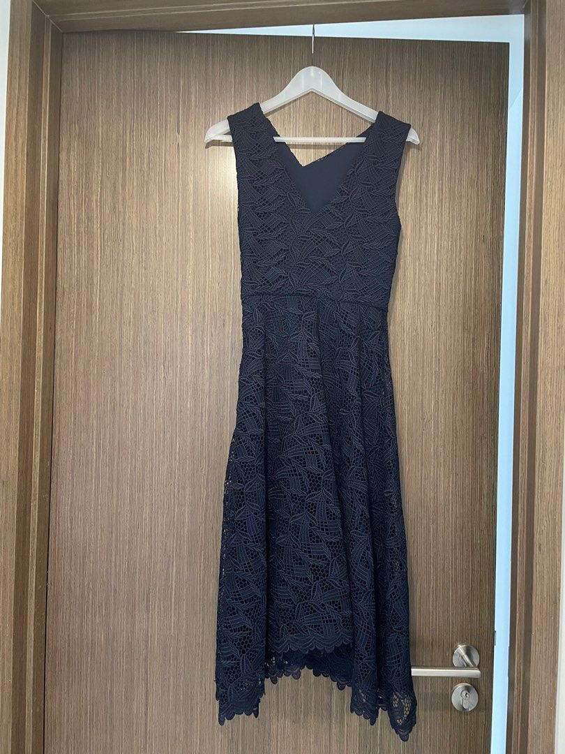 Reiss navy blue dress outlet