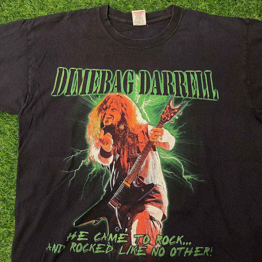 Vintage Dimebag Darrell Pantera Guitarist Solo Mega Print Shirt, Men's ...