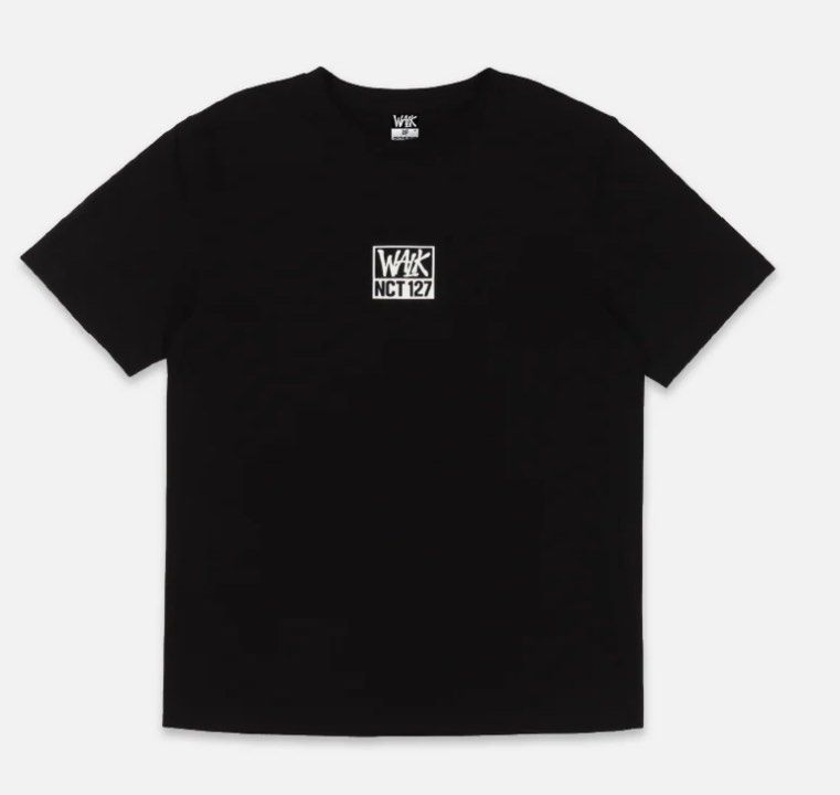 wts nct 127 official walk merch black shirt, Women's Fashion