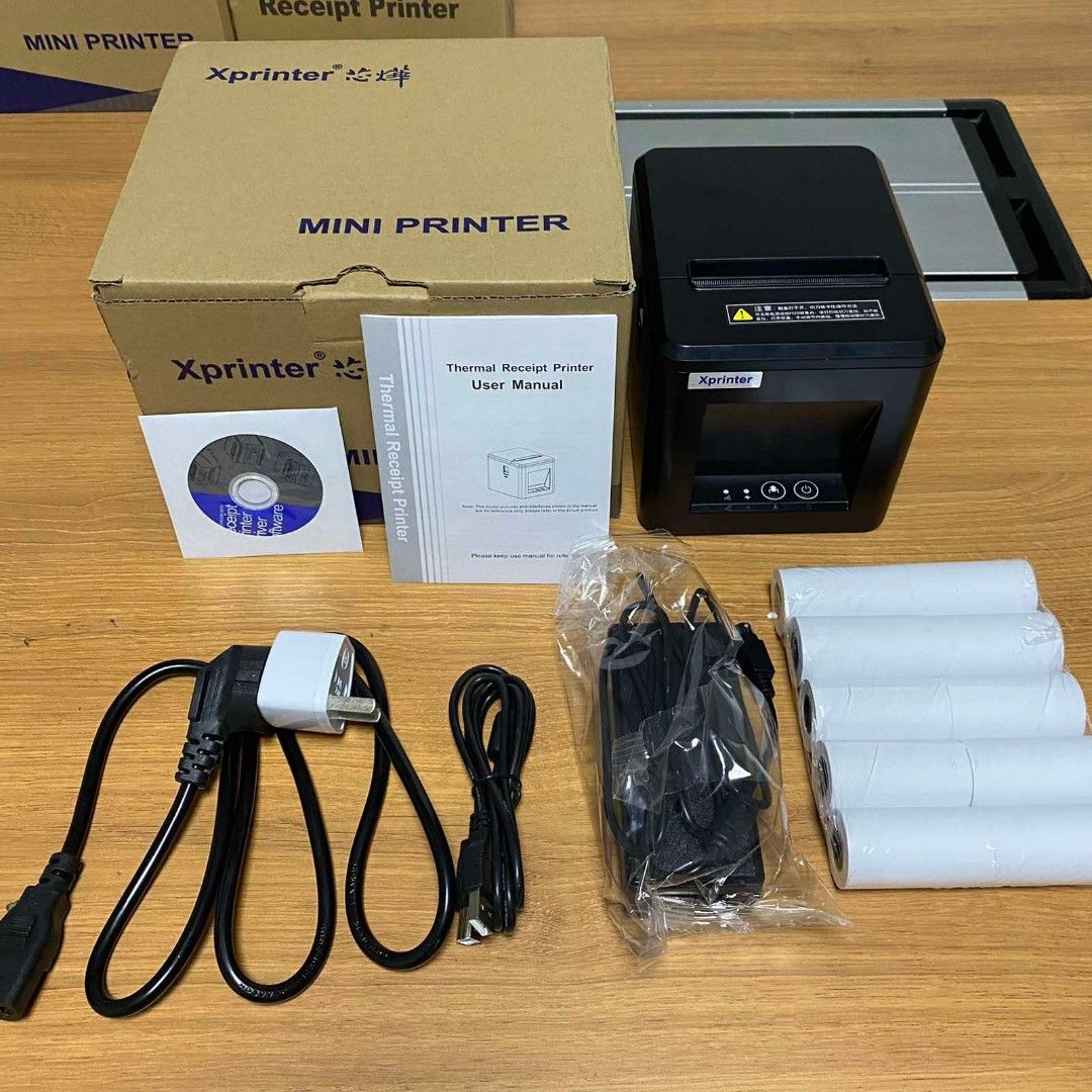 Xprinter 80mm POS thermal receipt printer auto cut Bluetooth USB (Category: Printers, Scanners & Copiers) located in Manila. Submitted by angeldecaa52449 (Listing ID 1317100028, Image 2). Description: same day delivery ✅ cash on delivery via lalamove ✅ gcash payment accepted ✅ open for bulk orders ‼️ message me for more info ☺️.