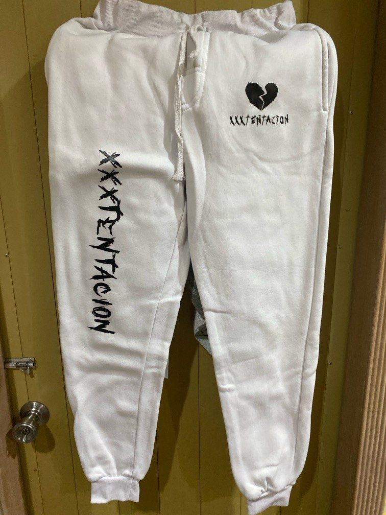 Xxxtentacion joggers pants white