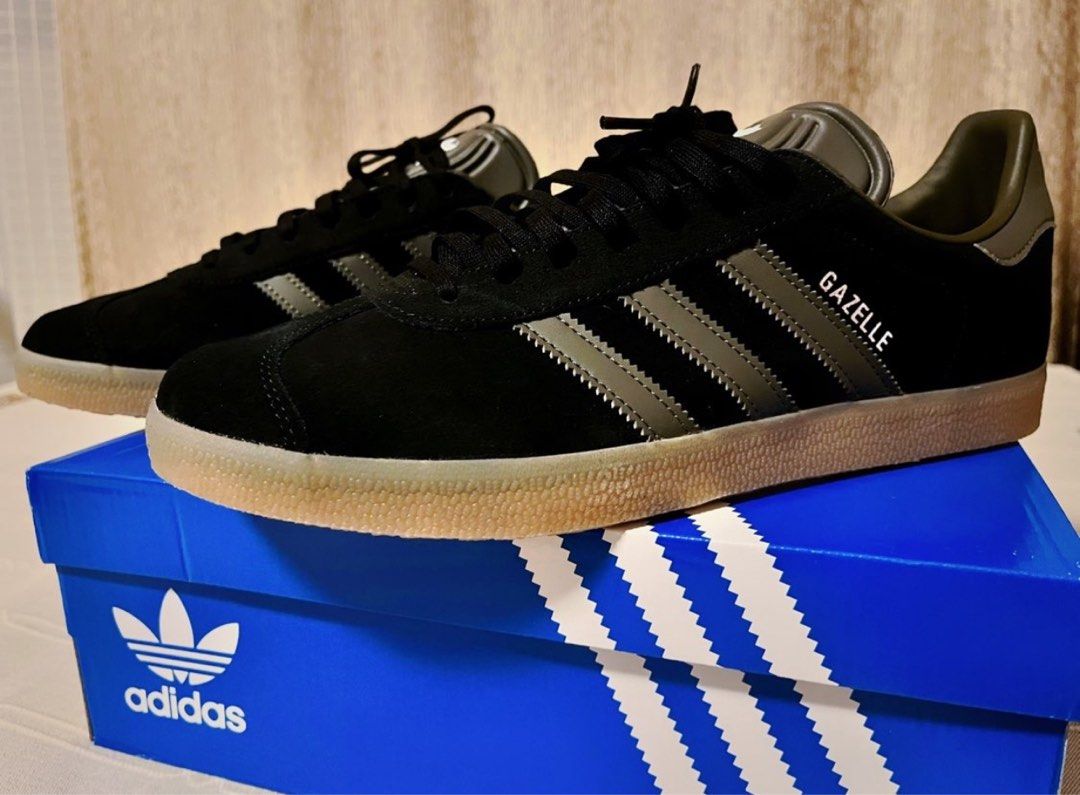 Adidas originals gazelle black store