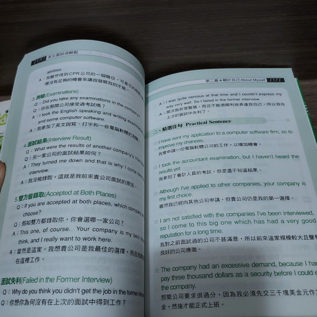 英文面試很輕鬆, 興趣及遊戲, 書本& 文具, 補充練習- Carousell