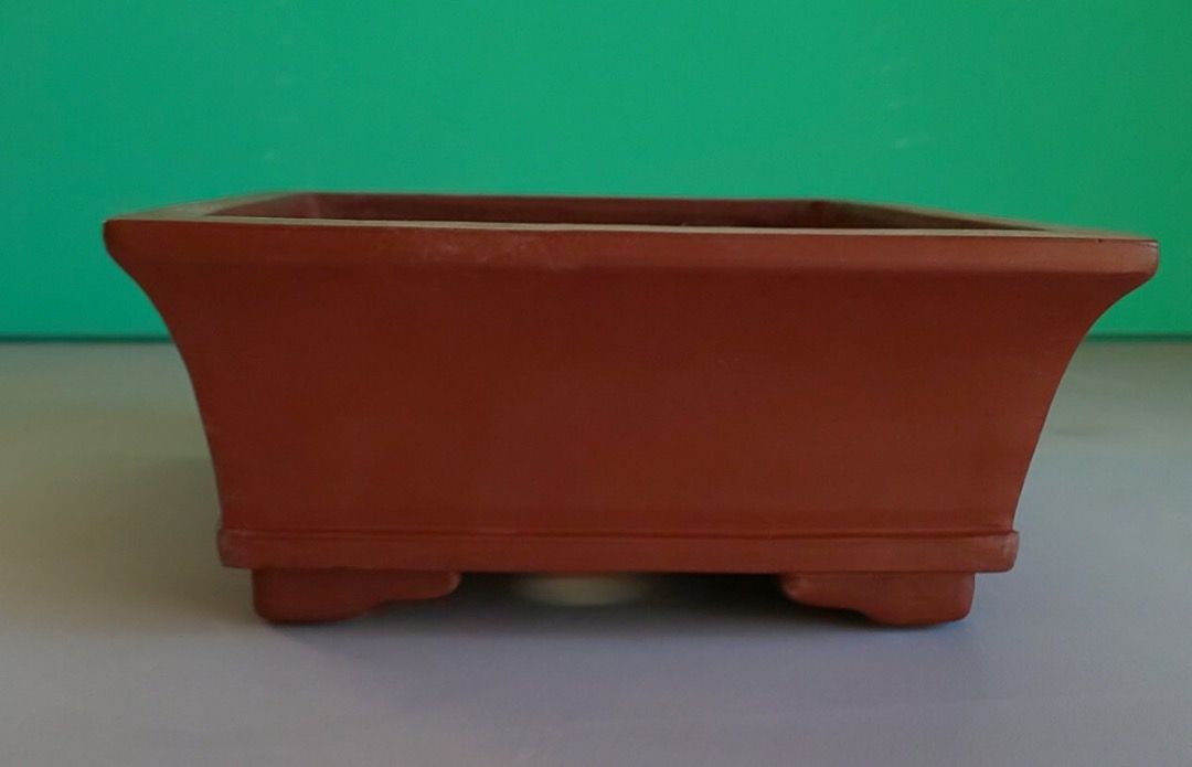 【彩陽盆藝】 中國紫外縁長方鉢 民國紫砂 Chinese Purple Clay Old Anique Zisha Pot, 興趣及遊戲 ...