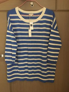 全新 GAP 藍白色 橫條 輕便 套頭衫 light blue white horizontal stripes over-head jumper629748239974421113