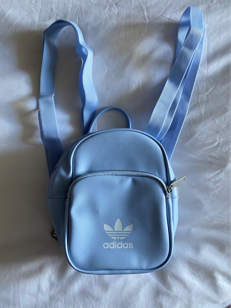 Adidas baby blue mini backpack Carousell