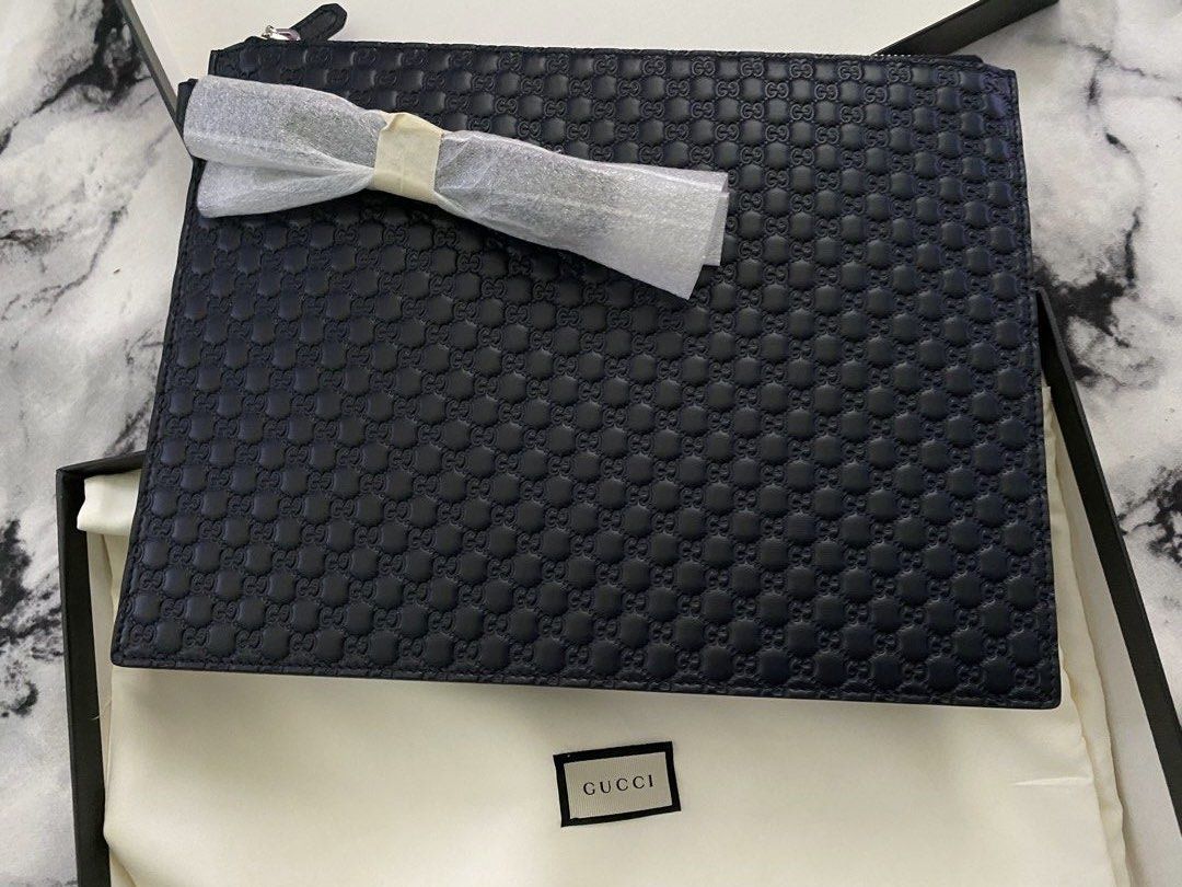 Authentic Gucci Black GG Embossed Clutch Bag Luxury Bags Wallets on Carousell