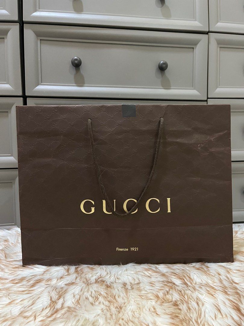 Authentic Gucci Embosed Paperbag Luxury Bags Wallets on Carousell
