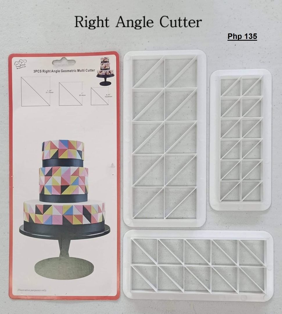 Baking Tool - Geometric Multi Cutter (Right Angle 3s) (Category: Bakeware) located in Caloocan City. Submitted by onidranreb (Listing ID 1312234587, Image 1). Description: Cake Decorating Tool Right Angle Multi Geometric Cutter.