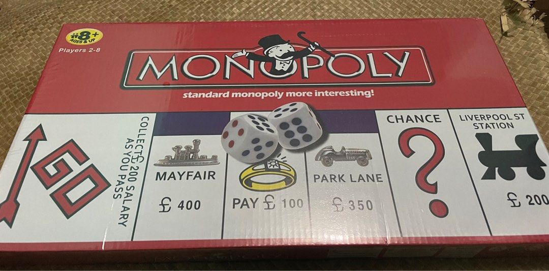 Brand New Monopoly Board Game (Category: Board Games & Puzzles) located in Pasig City. Submitted by shinzoned (Listing ID 1312271657, Image 1). Description: Brand New and Sealed Monopoly Pasig Loc Can Pick up today Gcash Payment (Please note that item is not original but it does the same function and the design).