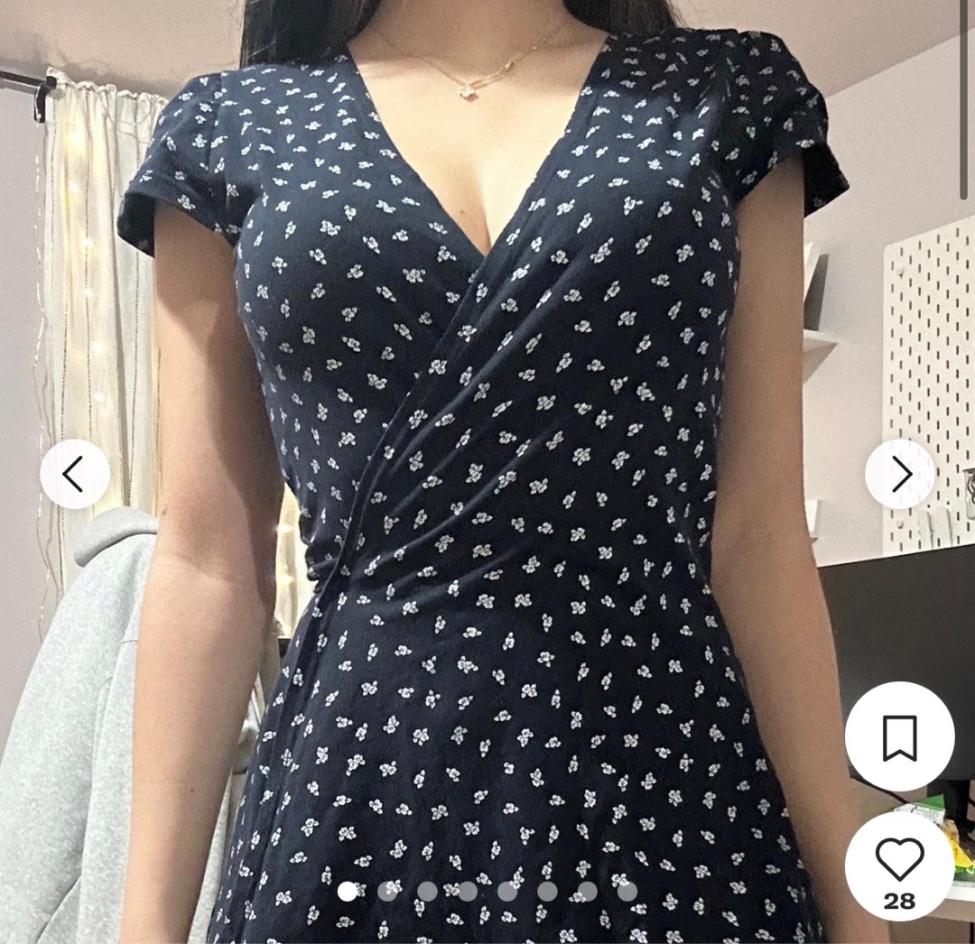 Brandy melville robbie wrap dress top