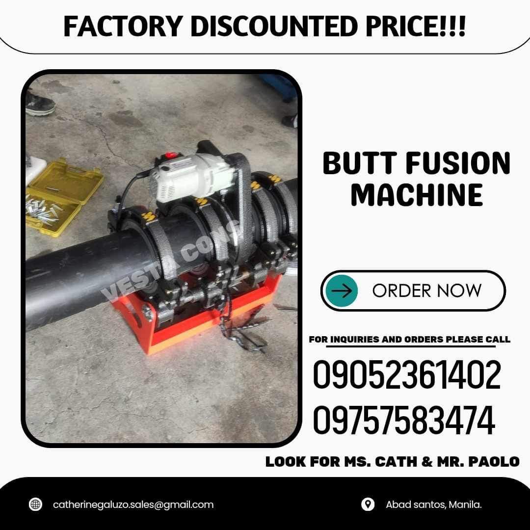 Butt fusion machine (Category: Construction Tools & Equipment) located in Manila. Submitted by cathvesta_sales (Listing ID 1312175812, Image 1). Description: .